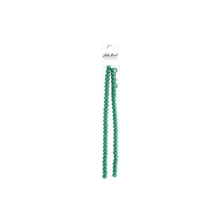 Rondelle 2 Strand 7in (apx58pcs) 6x8mm Opaque Turquoise Green