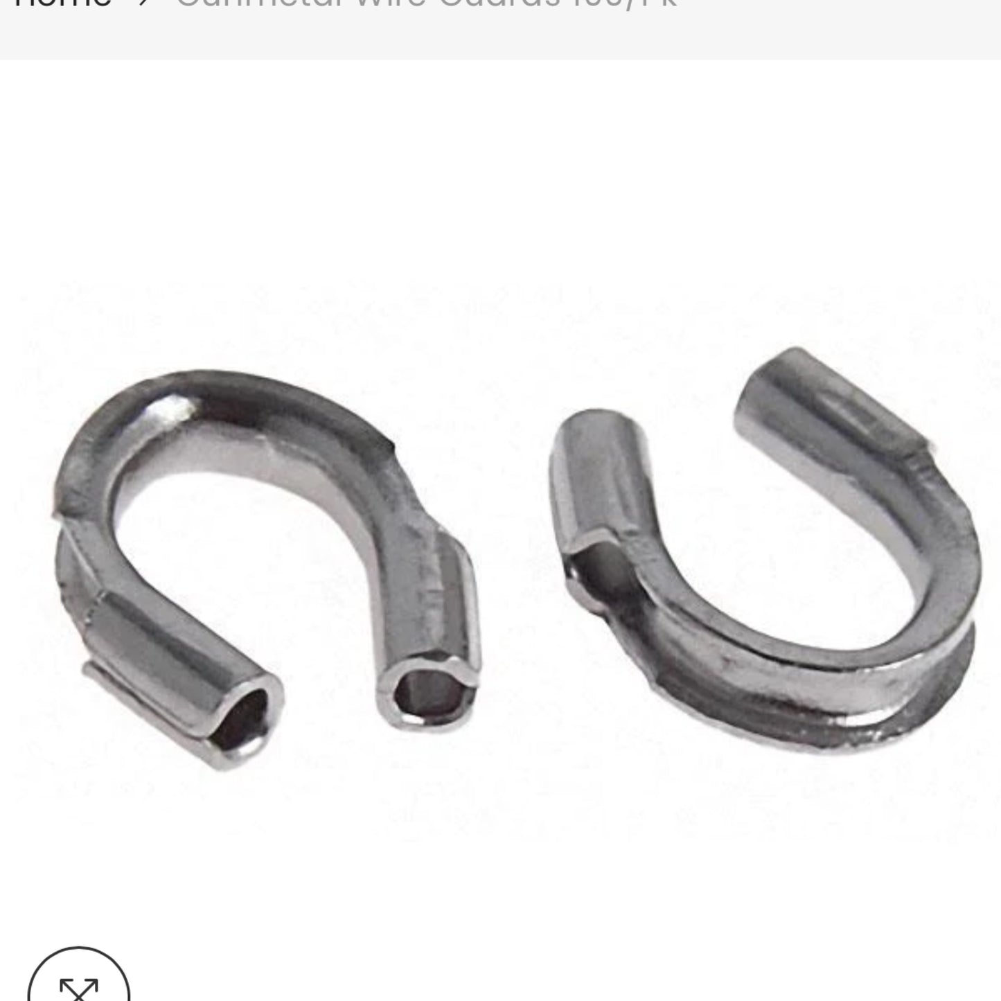 Wire Guard gun metal 100/pk