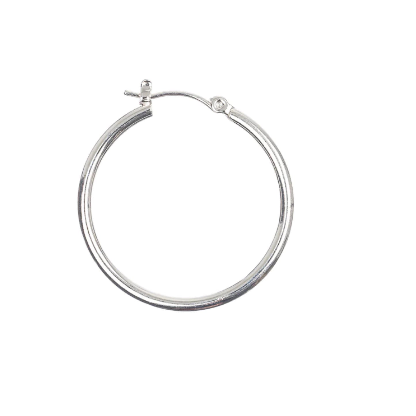 John bead earring hoops 30mm Nickle