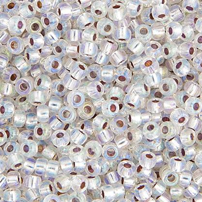 11/0 apx.22g Crystal Silver Lined AB (1001V)