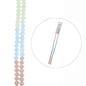 Designer 7in Double Bead Strand Glass Faceted Rondelle Pastel Mix 4x6mm