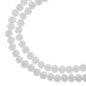 Rondelle 2 Strand 7in (apx110pcs) 3x4mm Opaque White Matt