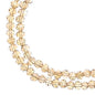 Rondelle 2 Strand 7in (apx110pcs) 3x4mm Transparent Topaz AB