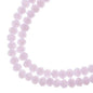 Rondelle 2 Strand 7in (apx110pcs) 3x4mm Opaque Pink