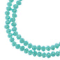 Rondelle 2 Strand 7in (apx110pcs) 3x4mm Opaque Turquoise Blue