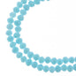 Rondelle 2 Strand 7in (apx110pcs) 3x4mm Opaque Blue