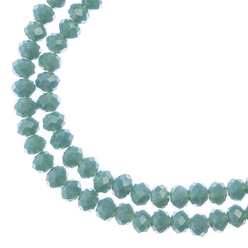 Rondelle 2 Strand 7in (apx110pcs) 3x4mm Opaque Dark Blue