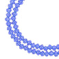 Rondelle 2 Strand 7in (apx110pcs) 3x4mm Transparent Dark Sapphire
