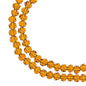 Rondelle 2 Strand 7in (apx110pcs) 3x4mm Transparent Amber