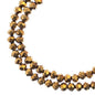Rondelle 2 Strand 7in (apx110pcs) 3x4mm Opaque Gold Iris