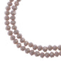 Rondelle 2 Strand 7in (apx110pcs) 3x4mm Opaque Grey