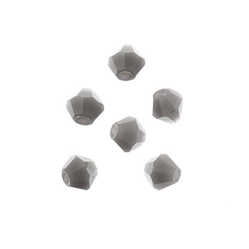 Bicone 2Strand 7in (apx96pcs) 4mm Opaque Grey