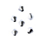 Bicone 2Strand 7in (apx64pcs) 6mm Opaque Silver Iris