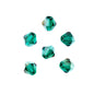 Bicone 2Strand 7in (apx64pcs) 6mm Transparent Dark Green AB
