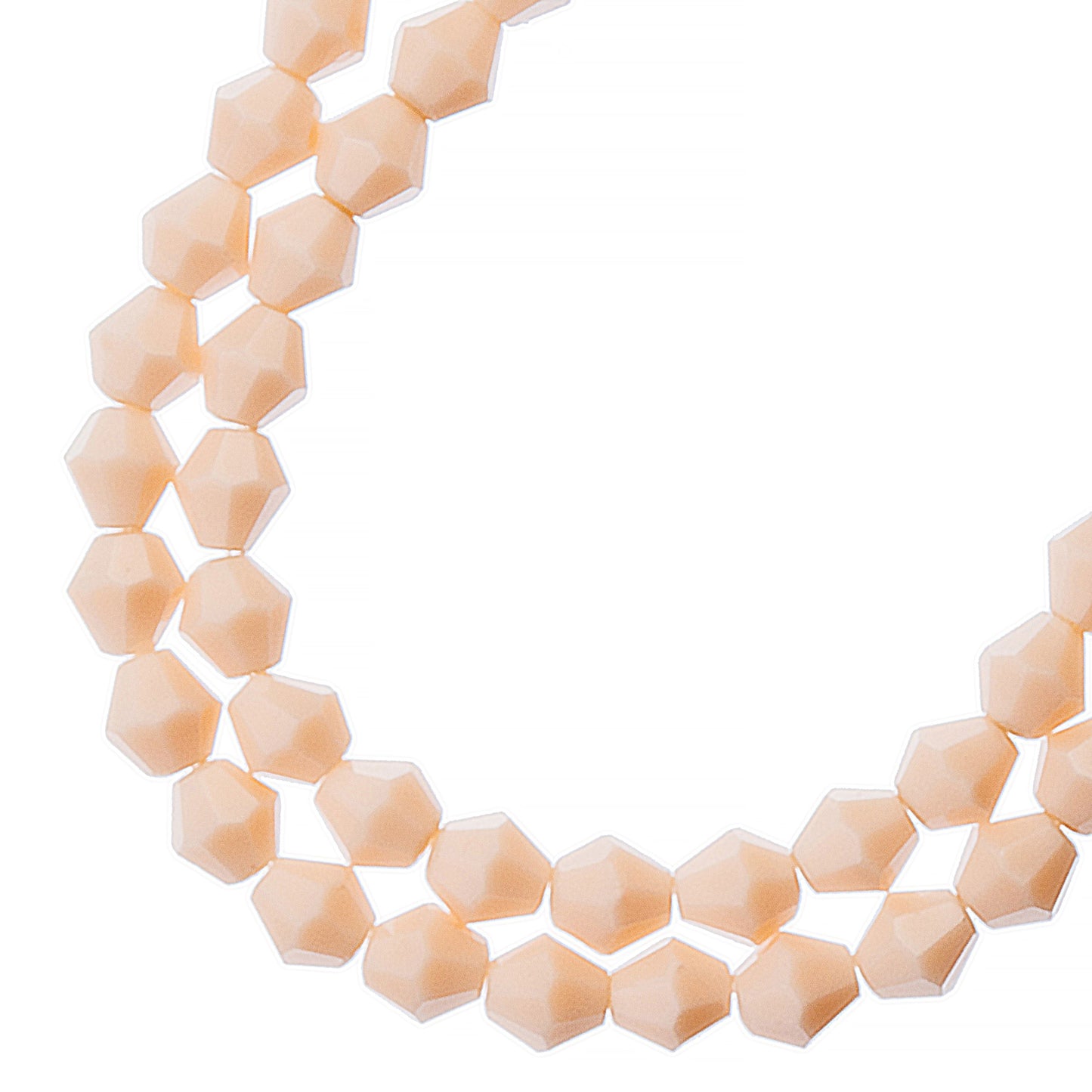 Opaque Cream Bicone Crystal