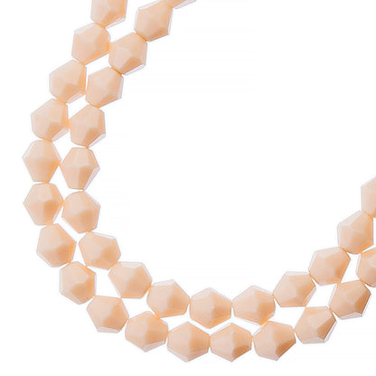 Opaque Cream Bicone Crystal