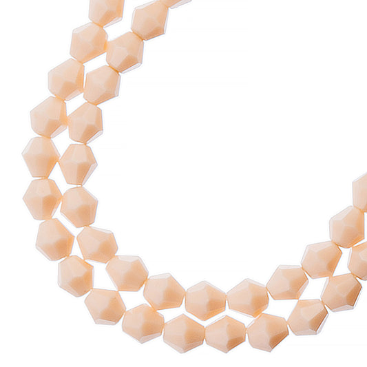 Opaque Cream Bicone Crystal