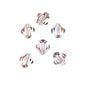 Bicone 2Strand 7in (apx44pcs) 8mm Transparent Pink AB