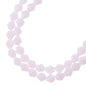 Opaque Pink Bicone Crystal Glass