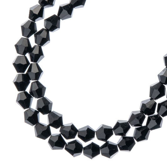 Opaque Black bicone