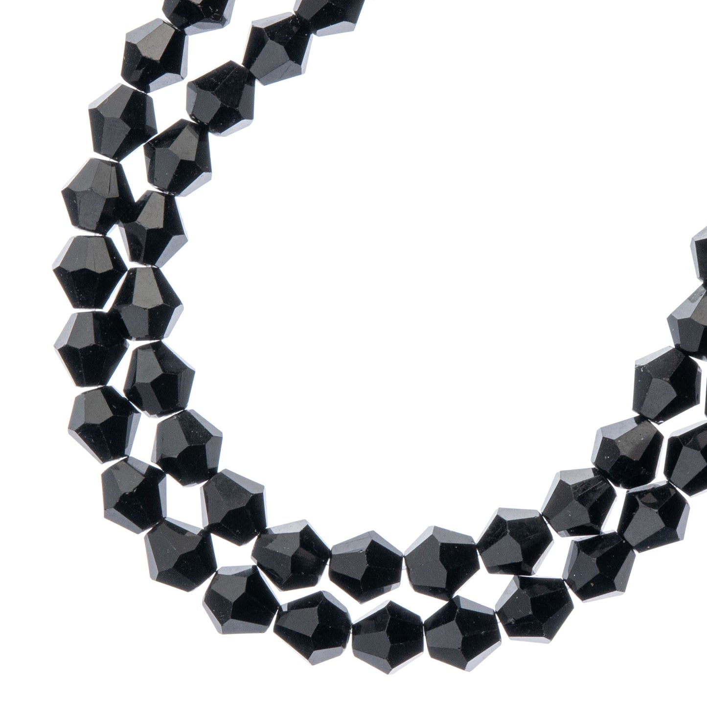 Opaque Black bicone