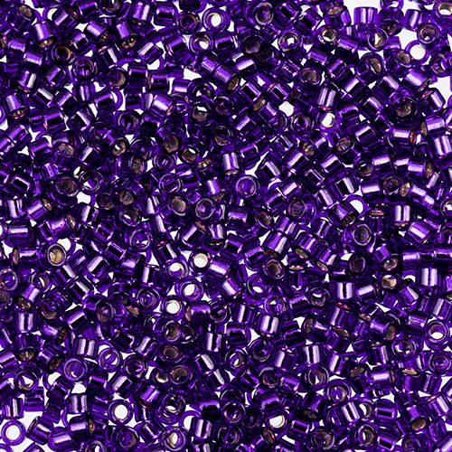 11/0 RD 5.2g Dark Violet Silver Lined-Dyed (0610V)