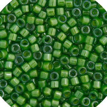 Miyuki Delica 11/0 5.2g Vial Green Lime Lined-Dyed (0274v)7.2