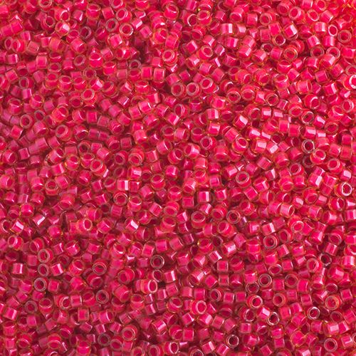 Miyuki Delica 11/0 5.2g Vial Poppy Red Luminous Neon Color (2051V)