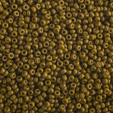 Miyuki Seed Bead 11/0 apx.22g Green Olive Opaque Duracoat (4491V)