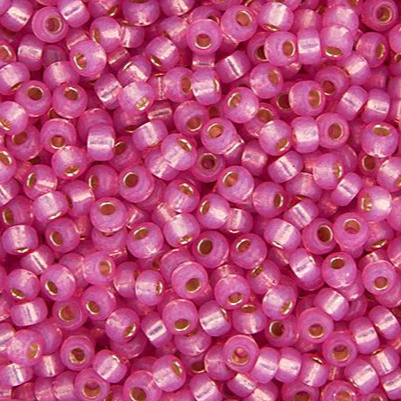 11/0 med. Rose S/L Opal dyed alabaster APX.22G (0556V)