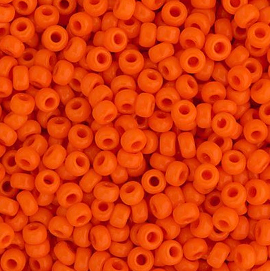 11/0 in Orange Opaque 22g (0406v)