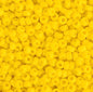 11/0 miyuki seed bead Yellow op apx 22g (0404V)