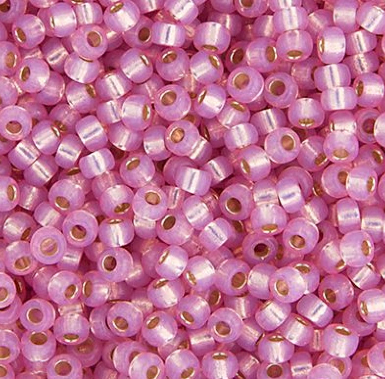 11/0 apx.22g Lt.Rose S/L Opal Dyed Alabaster (0555V)