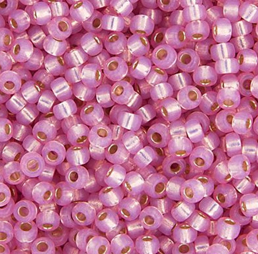 11/0 apx.22g Lt.Rose S/L Opal Dyed Alabaster (0555V)