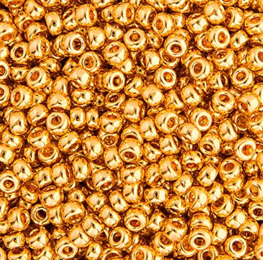 11/0 apx.5.2g 24kt Gold Plated (0191VS)