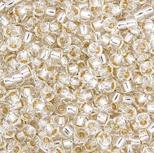 Miyuki 22gms 11/0  Crystal Silver Lined (0001V)