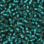 11/0 in Silver Lined Teal Caribbean 23g (2425V)