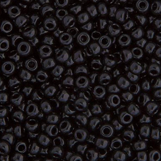 11/0 apx.22g Black Opaque (0401v)