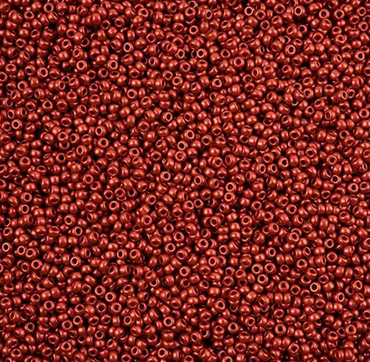 11/0 seed Lava Red 22g (4591V)