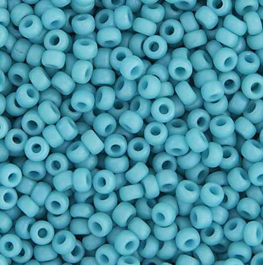Miyuki Seed Bead 11/0 apx.22g Tur. Blue Opaque Matte Luster (2029V)