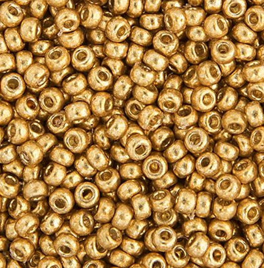 Miyuki Seed Bead 11/0 apx.22g Galvaniz Duracoat Gold (4202V)