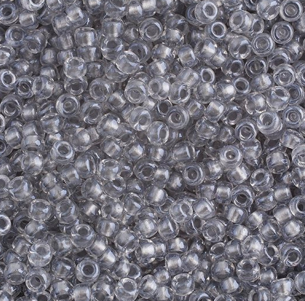 11/0 apx.22g Spkl Pewter Lined Crystal (0242V)