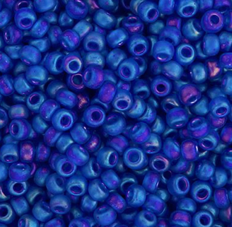 11/0 apx.22g Cobalt Transparent AB Matte (0151FRV)