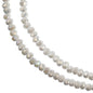 Rondelle 2 Strand 7in 1.5x2.5mm Opaque White AB