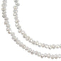 Rondelle 2 Strand 7in 1.5x2.5mm Opaque White Matt AB