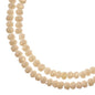 Rondelle 2 Strand 7in 1.5x2.5mm Opaque Light Cream
