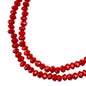 Rondelle 2 Strand 7in 1.5x2.5mm Opaque Red