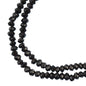 Rondelle 2 Strand 7in 1.5x2.5mm Opaque Black