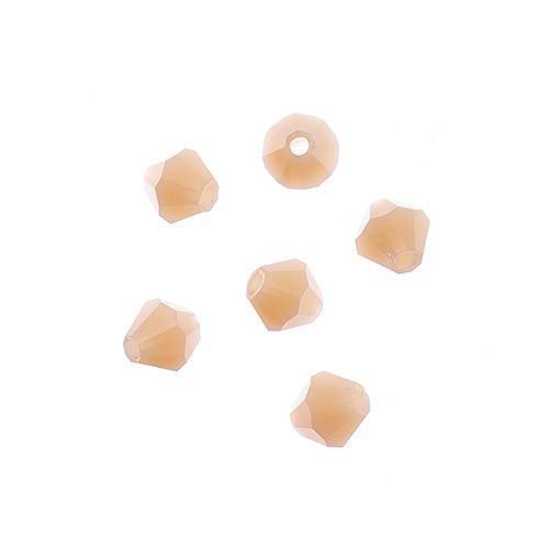 Opaque Cream Bicone Crystal