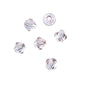 Bicone 2Strand 7in (apx96pcs) 4mm Transparent Pink AB